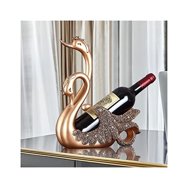 Casier à vin en Forme de Cygne, présentoir décoratif pour Bouteille de vin, pour la décoration de la Maison, du Bar ou du com