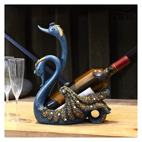Casier à vin en Forme de Cygne, présentoir décoratif pour Bouteille de vin, pour décoration de Bar ou de comptoir de Cuisine,