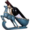 Casiers à Bouteille Statue Art Ornement Sculpture De Bureau Casier à Vin Cerf Chanceux Casier À Vin Mettre Pièce Moderne Créa