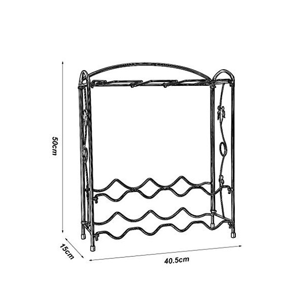 SARUEL Casier à vin en fer, support à gobelets, support européen à lenvers pour verres à Champagne, pour la cuisine, la mais