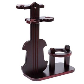 JacCos Casier à vin, casier à Verres à vin, étagère de Stockage de vin sur Pied et sur comptoir pouvant contenir 1 Bouteille 