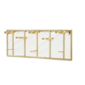 ANSNOW Casier À Vin en Fer Forgé, Présentoir de Décoration Murale À La Maison, Casier À Vin 59X23Cm /Un