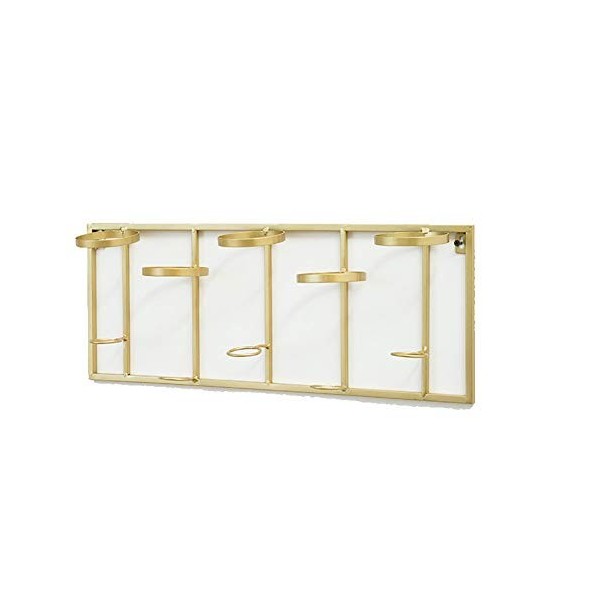 ANSNOW Casier À Vin en Fer Forgé, Présentoir de Décoration Murale À La Maison, Casier À Vin 59X23Cm /Un