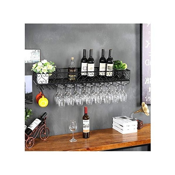 Casier à vin mural, cadre en fer pour restaurant suspendu, casier à verres à vin européen, casier à gobelets suspendu, planch