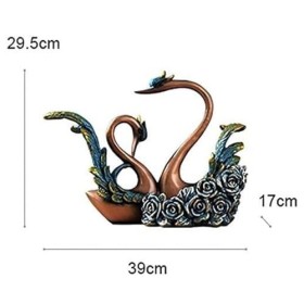 MObyat Casier à vin Support à Bouteilles de vin en Forme de Cygne rétro, présentoir à vin, comptoir autoportant, étagère de R