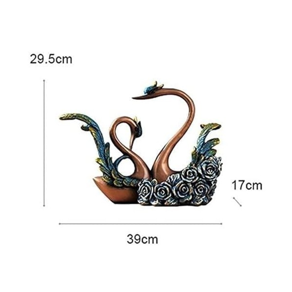 MObyat Casier à vin Support à Bouteilles de vin en Forme de Cygne rétro, présentoir à vin, comptoir autoportant, étagère de R