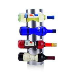 ELEdvb casier à vin, casier à vin Mural en métal （12,5 * 9,5 * 45 cm）