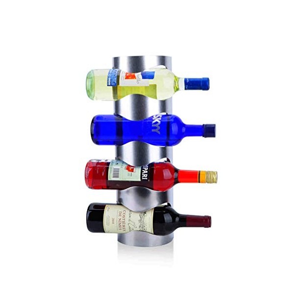 ELEdvb casier à vin, casier à vin Mural en métal （12,5 * 9,5 * 45 cm）