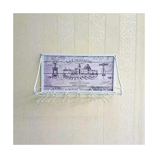 ANSNOW Porte-Bouteille Étagère À Vin Casier À Vin Mural Casier À Verre À Vin Casier À Vin Suspendu Forte Capacité Portante St