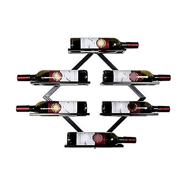 ANSNOW Étagère À Vin Porte-Vin Porte-Bouteille Fer Rouge Casier À Vin Tenture Murale Casier À Vin Restaurant Tenture Murale C