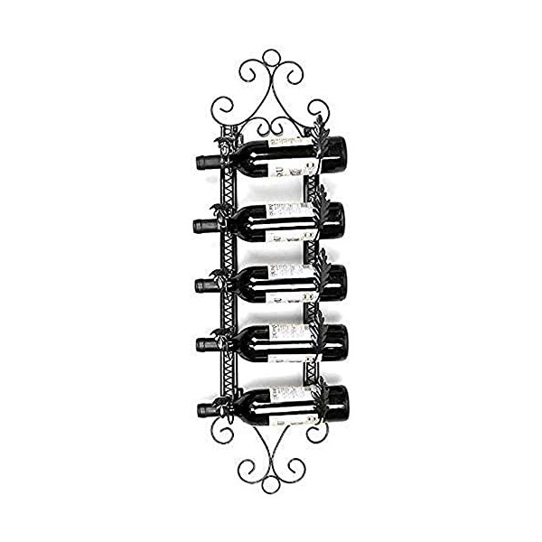 ANSNOW Casier À Vin Suspendu Au Mur Horizontal en Fer, Décoration de Bar À Domicile, Casier À Verres À Vin À La Mode, Rangeme