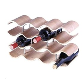 Casier à vin en Bambou Casier à vin créatif en Bois Massif à 4 Niveaux, étagère à vin de Raisin, Armoire à vin, étagère de Ra