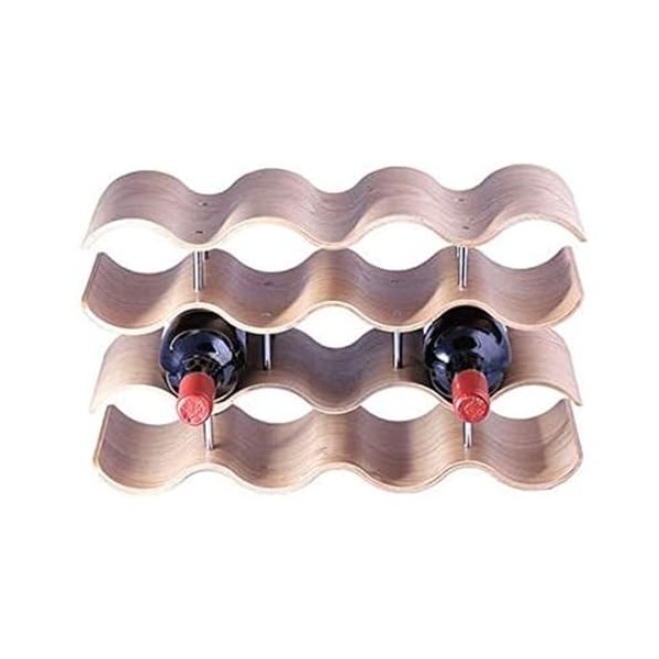 Casier à vin en Bambou Casier à vin créatif en Bois Massif à 4 Niveaux, étagère à vin de Raisin, Armoire à vin, étagère de Ra