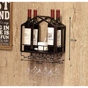 Casier À Vin Accueil Support Rouge Restaurant Bar S, Européen Créatif en Bois Massif Mural Salle À Manger Décoration Mur Armo