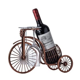 PRUJOY Casier à Bouteilles de vin Étagère à vin en Fer forgé Porte-gobelet à vin Rouge Accueil Casier à vin Casier à vin créa