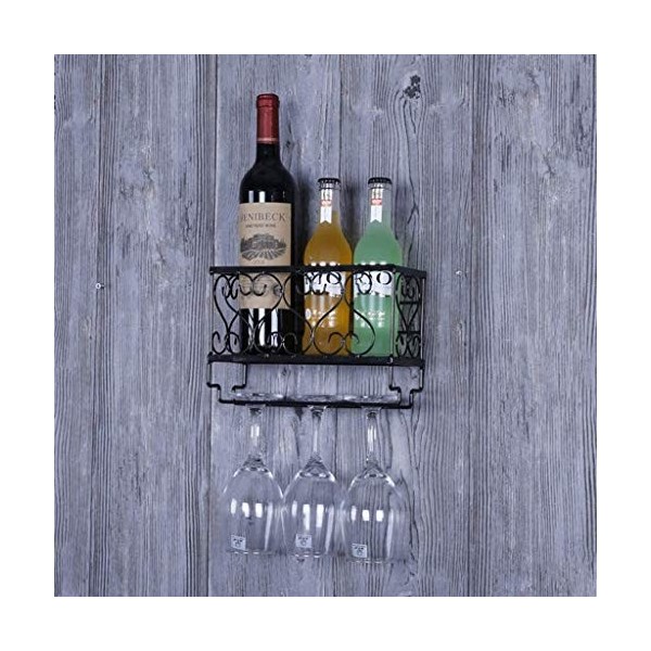 SCIAZA Casier À Vin Porte-Bouteille De Vin Européen Décoration Bar Tenture Murale Porte-Verre À Vin Décoration Murale Cadre D