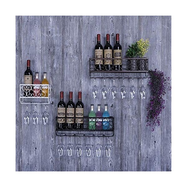 SCIAZA Casier À Vin Porte-Bouteille De Vin Européen Décoration Bar Tenture Murale Porte-Verre À Vin Décoration Murale Cadre D