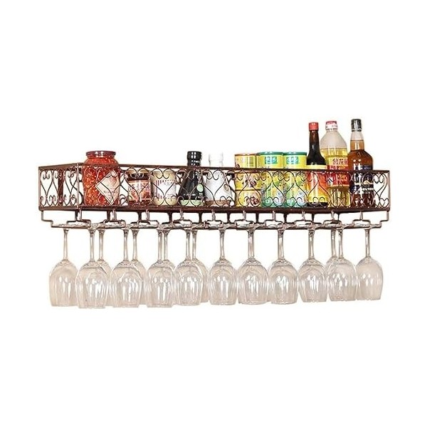 CATANK Décoration de casier à vin européen, casier de cuisine, casier à fleurs mural, casier à tasse suspendu créatif, casier