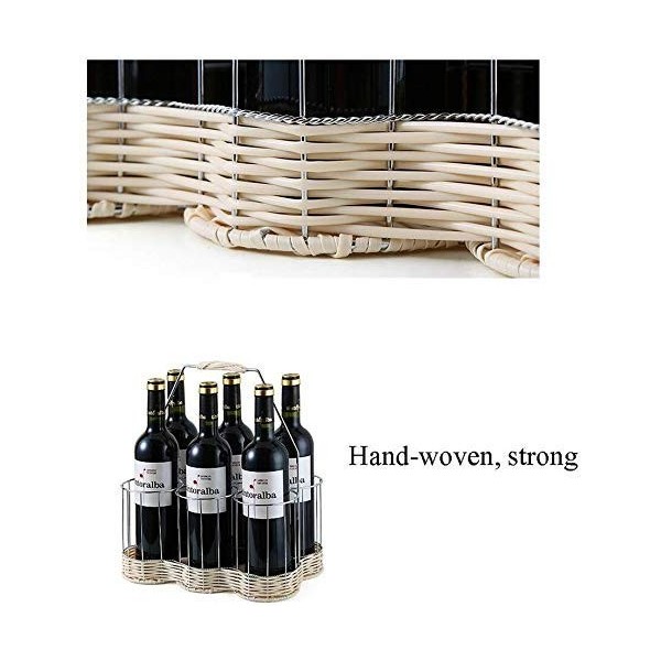 SCIAZA Casier à vin portatif dacier Inoxydable/casier à Verre à vin Ornements décorations/Cadeau pour Le Stockage de Salon d