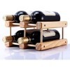 SCIAZA Casier à vin en Bois Massif décoration Bricolage casier à vin créatif Peut être assemblé présentoir 4 Bouteilles casie