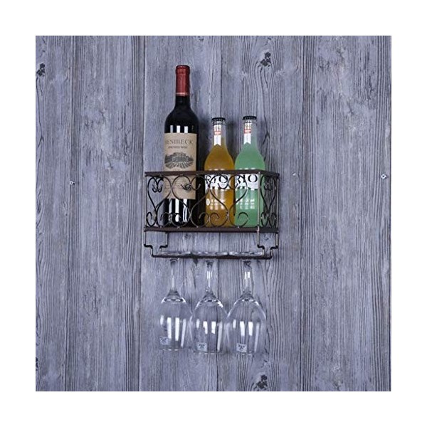 SCIAZA Casier À Vin Porte-Bouteille De Vin Européen Décoration Bar Tenture Murale Porte-Verre À Vin Décoration Murale Cadre D
