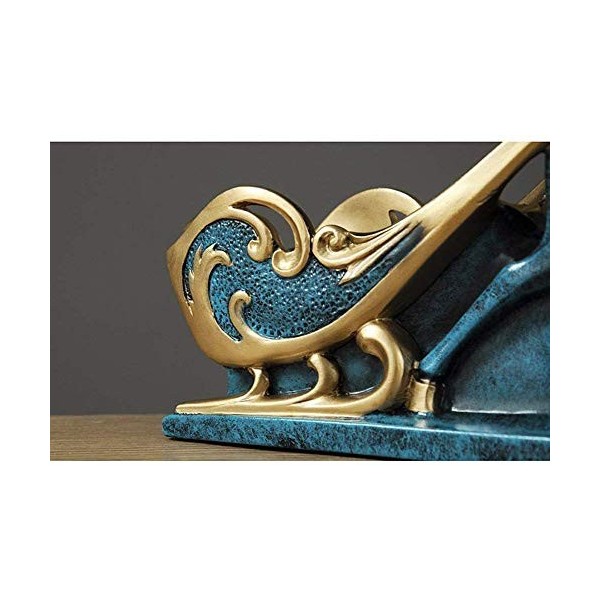 SCIAZA Sculpture créative en résine Bleue, casier à vin délan, Faite à la Main, pour la Maison, Le Salon, larmoire à vin, l