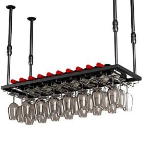 ELLiat Casier à vin Mural en métal Moderne, unité de Bar, étagères flottantes, casier à vin pour Placard