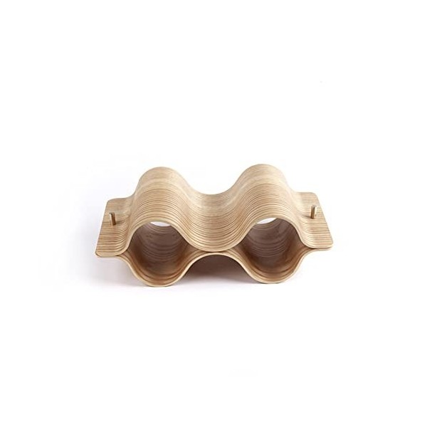 DADHI Casier à vin ondulé en Bois, Stockage de vin sur comptoir, Cave à vin, Garde-Manger, Armoire familiale 