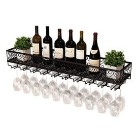 Casier à vin Industriel fixé au Mur, casier à vin de comptoir de Bar créatif, casier à vin Mural en Fer pouvant accrocher des