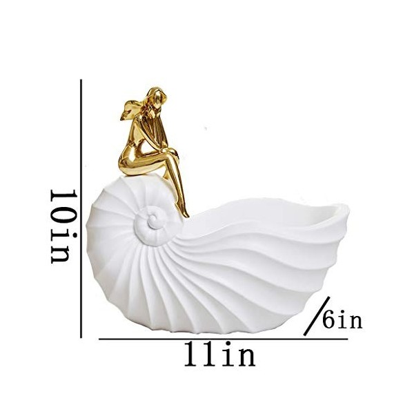 Casier à vin Conque sur Pied, Porte-Bouteille de vin de beauté, Support à vin en résine élégant, décoration darmoire à vin p