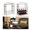 Casier à vin sur pied Casier à vin sur pied en verre inversé pour comptoir, support à vin pour le stockage du vin, pour cuisi