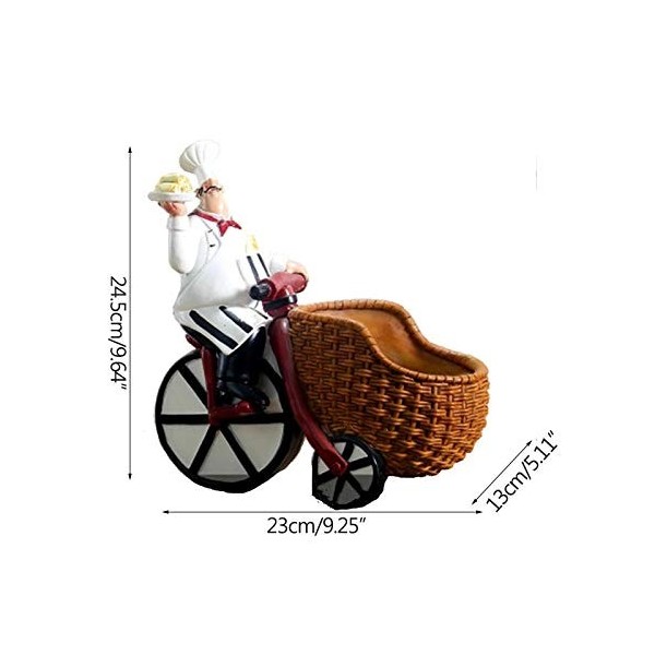 Casier à vin de Chef européen, Artisanat en résine, décorations de Restaurant Occidental pour la Maison, Ornements de Cuisine