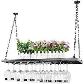 ANSNOW Étagère À Vin Casier À Verre À Vin Barre Européenne Casier À Vin en Verre Suspendu Casier À Vin À lenvers Casier À Vi