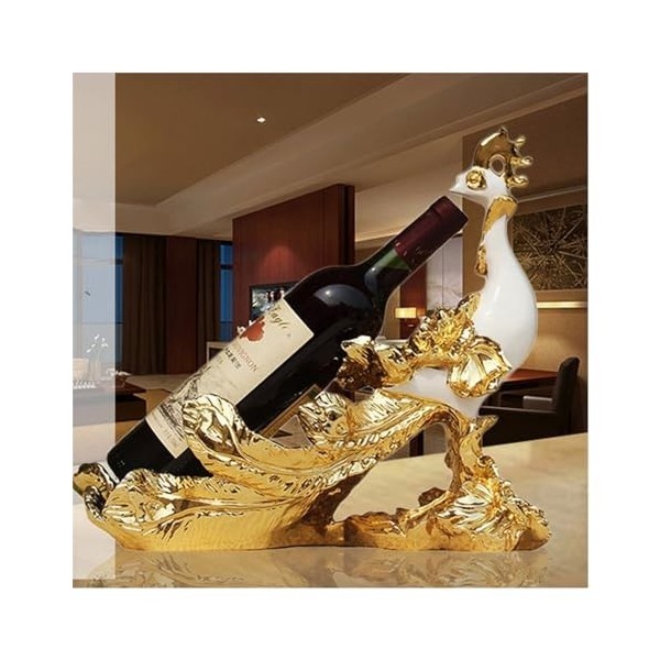 EINES Casier à vin de comptoir Porte-Bouteille de vin casier à vin décoratif en résine, casier à Bouteilles de vin décoratif,