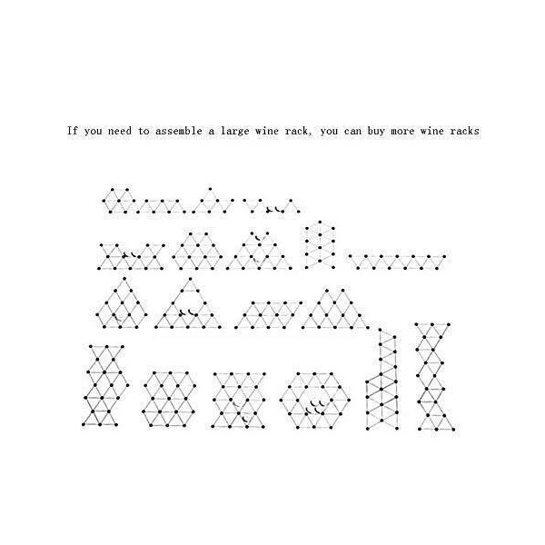 SCIAZA Casier à vin modulable en Bois - Très Robuste et durera Longtemps - Rangement Pratique et Compact Efficency