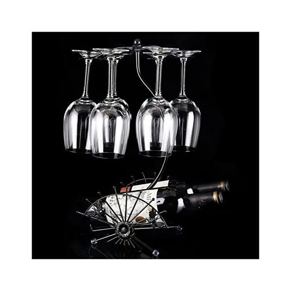 Casier à vin Casier à vin Ornements en forme déventail Porte-verre à vin à lenvers Porte-verre à vin de style européen Cham