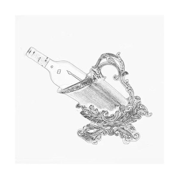 MOOWI Casier à vin Rouge de Luxe Vintage, Ornements créatifs for Salon, Armoire à vin de Maison, décorations Classiques