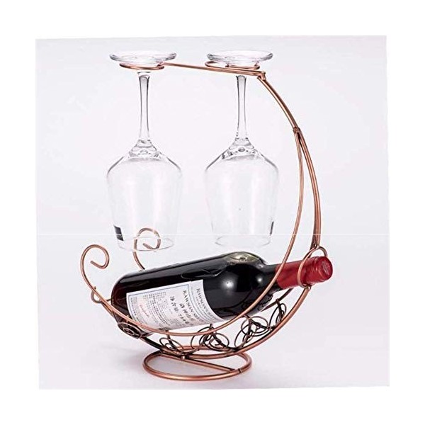 Casier à vin Mural en métal, décoration de casier à vin européen créatif Porte-gobelet à vin Rouge à lenvers casier à gobele