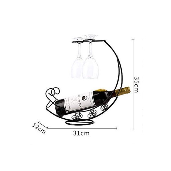 Casier à vin Mural en métal, décoration de casier à vin européen créatif Porte-gobelet à vin Rouge à lenvers casier à gobele
