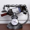 Casier à vin de téléphone en métal traditionnel à 1 bouteille, créatif, classique, salon, cuisine, bureau, présentoir à vin, 