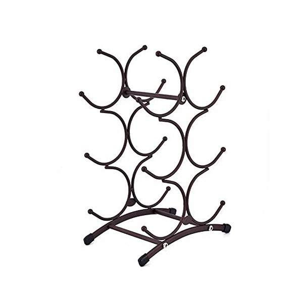 Casier à vin Restaurant Cuisine Bar Bureau Casier à Vin en Fer Forgé Décoration de la Maison Casier à Vin Stockage de Bouteil