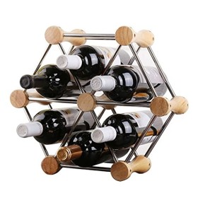 HOLABONITA Étagère for 6 Bouteilles - Étagères de Rangement for armoires, Cuisine, Bar de Cave