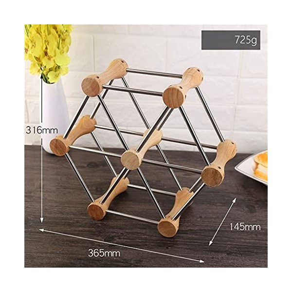 HOLABONITA Étagère for 6 Bouteilles - Étagères de Rangement for armoires, Cuisine, Bar de Cave