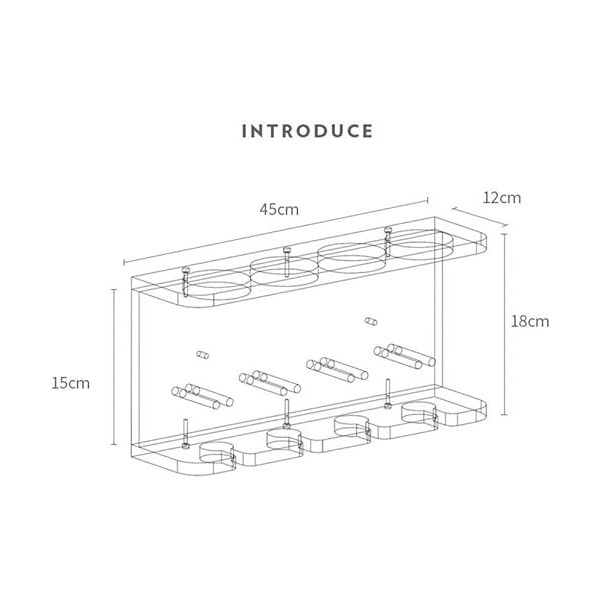 Casier À Vin, Armoire À Vin Mural Porte-Verre Casier À Vin Créatif Restaurant Tenture Murale Salon Étagère Murale