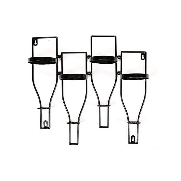 JacCos Casier à vin, casier à vin Mural en Fer pour loft, Bar Industriel rétro, décoration détagères à Bouteilles de vin, ét