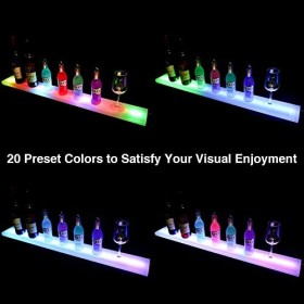 MaGiLL Présentoir de Bouteille de vin 1 étape a mené Le Support éclairé de présentoir de Bouteille dalcool, étagères éclairé