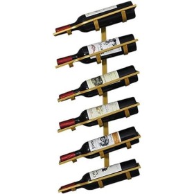 PIKETU Casier à vin, Cadre en Verre de vin en Verre, présentoir Mural Multifonctionnel en métal, Support de décoration Murale