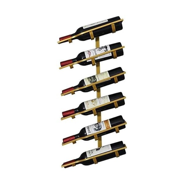 PIKETU Casier à vin, Cadre en Verre de vin en Verre, présentoir Mural Multifonctionnel en métal, Support de décoration Murale