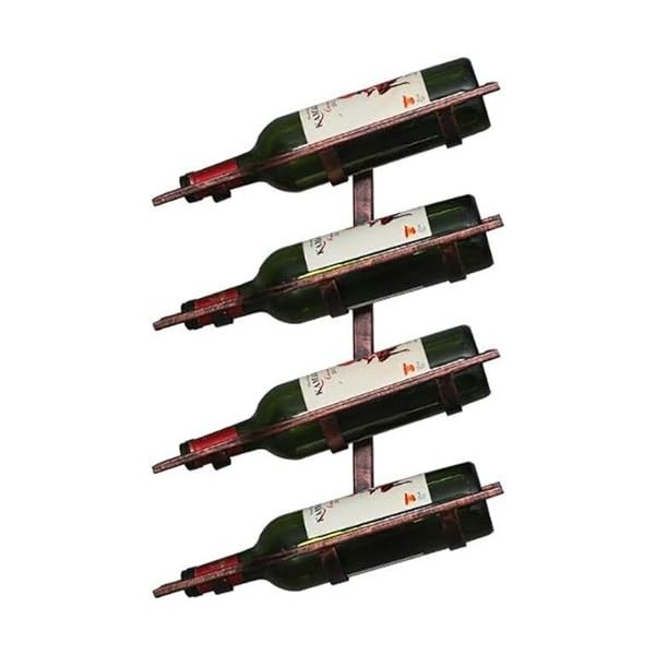 PIKETU Casier à vin, Cadre en Verre de vin en Verre, présentoir Mural Multifonctionnel en métal, Support de décoration Murale