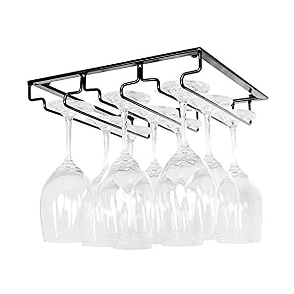 NAMUlA Casier à vin de Bar Casiers à vin de Plafond Casier à Bouteilles de vin Mural ， Support de Suspension pour Verres à vi